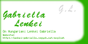 gabriella lenkei business card